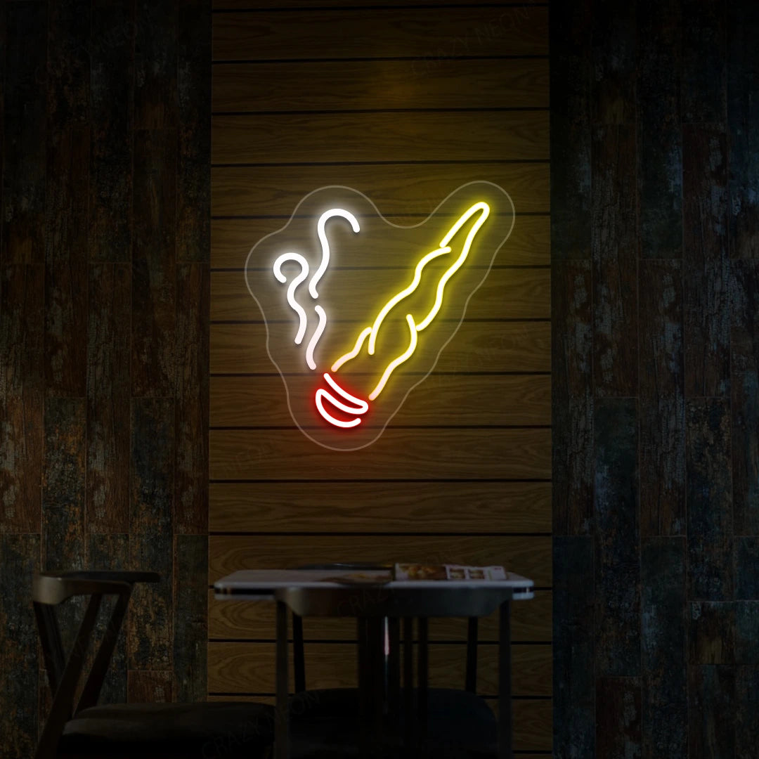 Smoke Cigar Neon Sign image 0