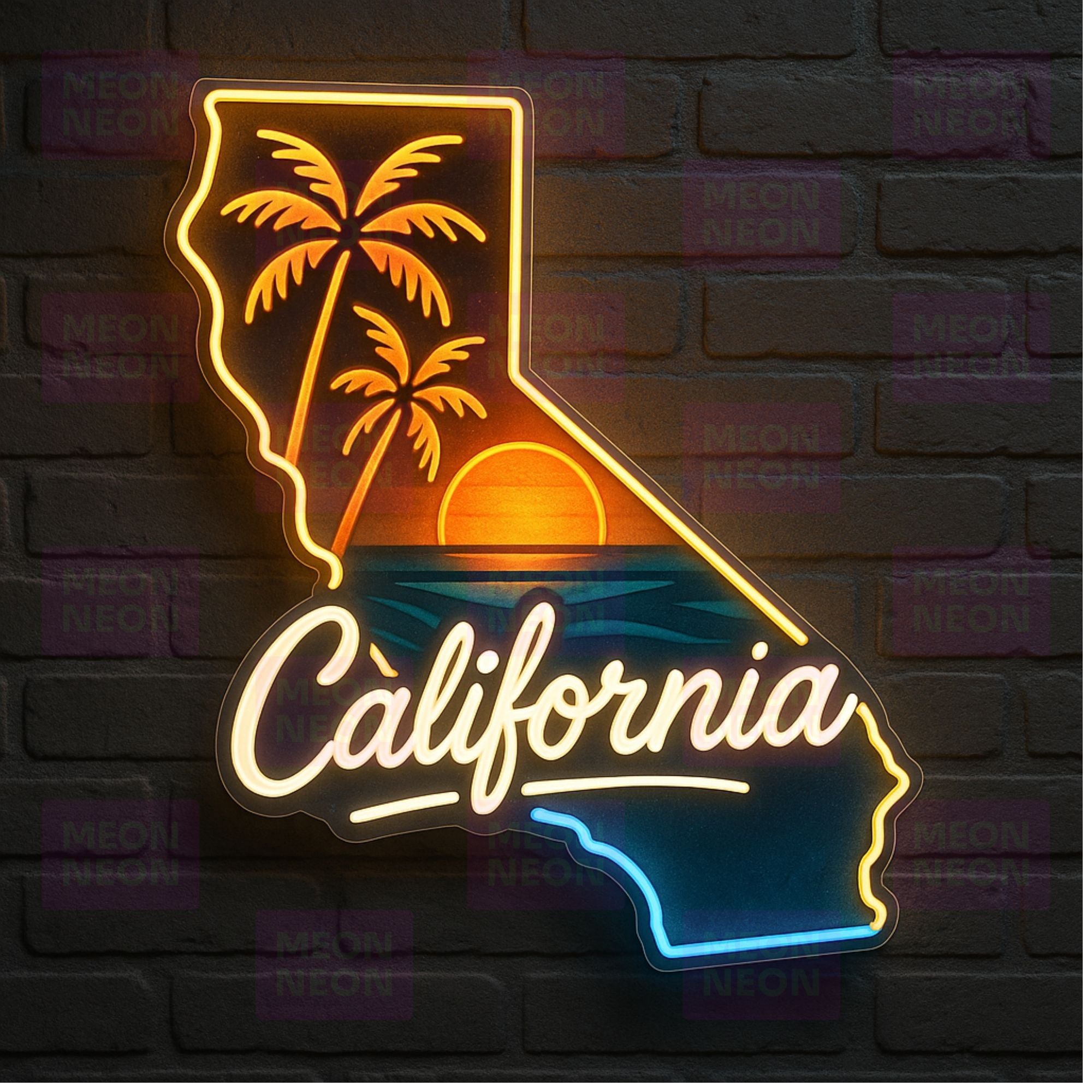 California Heritage Shield Neon Sign