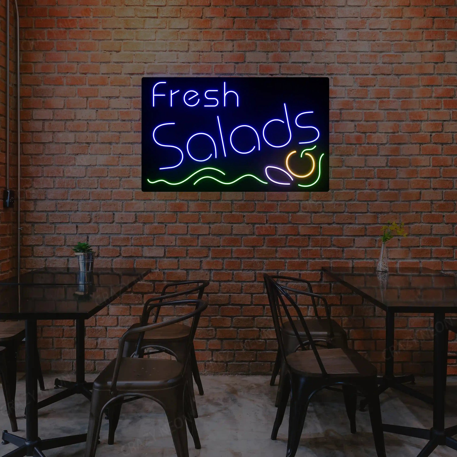 Fresh Salad Multicolor Neon Sign image 0