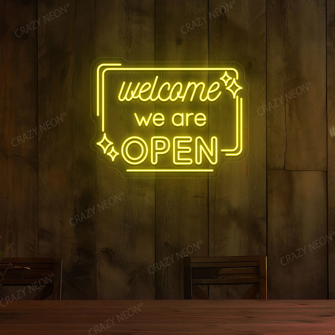 Welcome We are Open Sign image 0