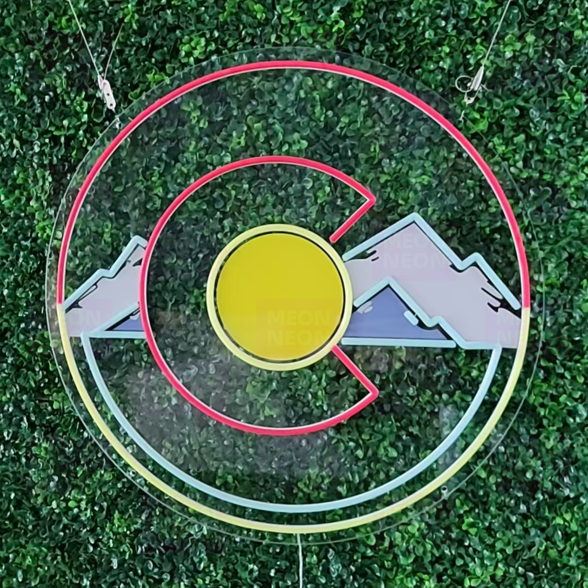 Colorado Mountain Logo Neon LED Sign