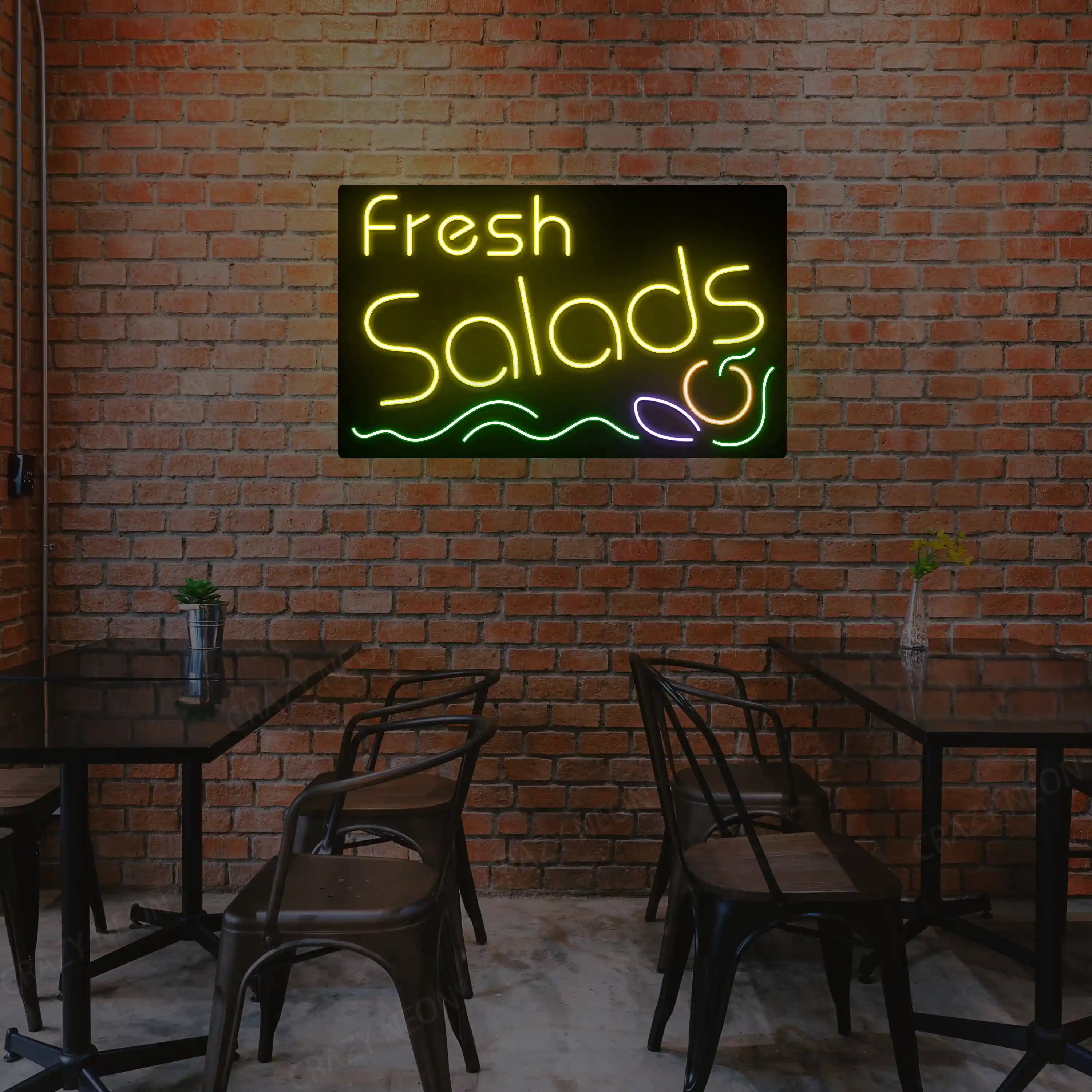 Fresh Salad Multicolor Neon Sign image 3