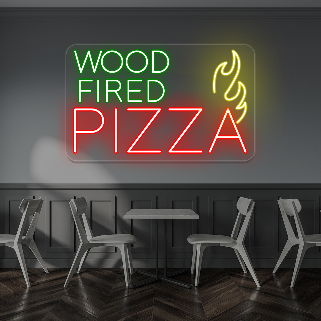 Wood Fired Pizza Neon Sign image 0