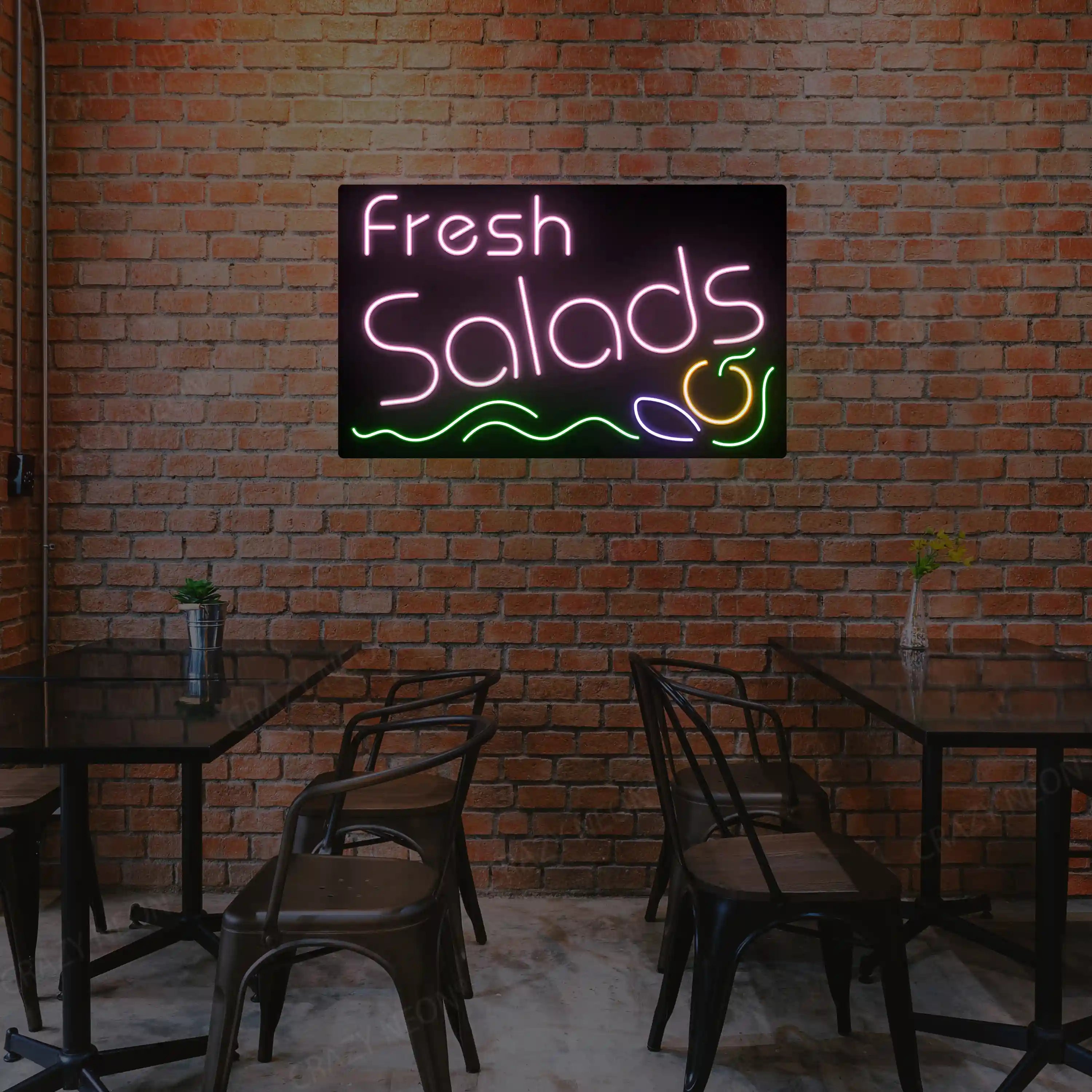 Fresh Salad Multicolor Neon Sign image 2