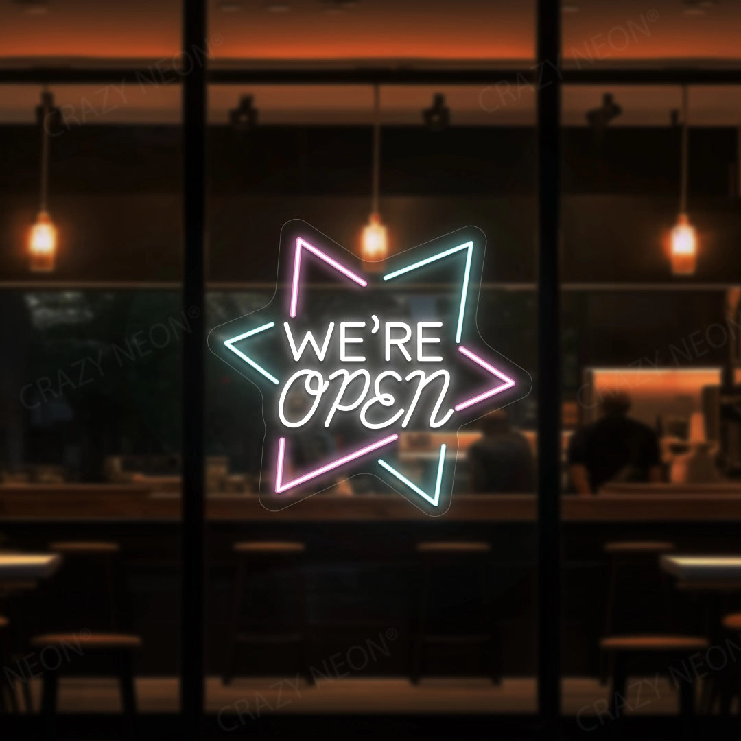 We Are Open Star Sign image 0