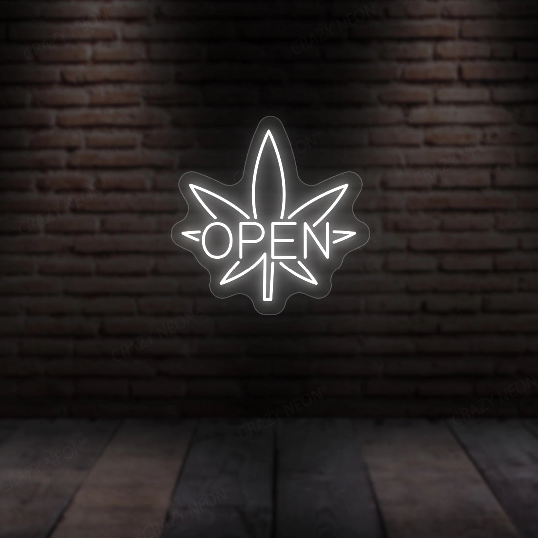 Weed Open Neon Sign image 1