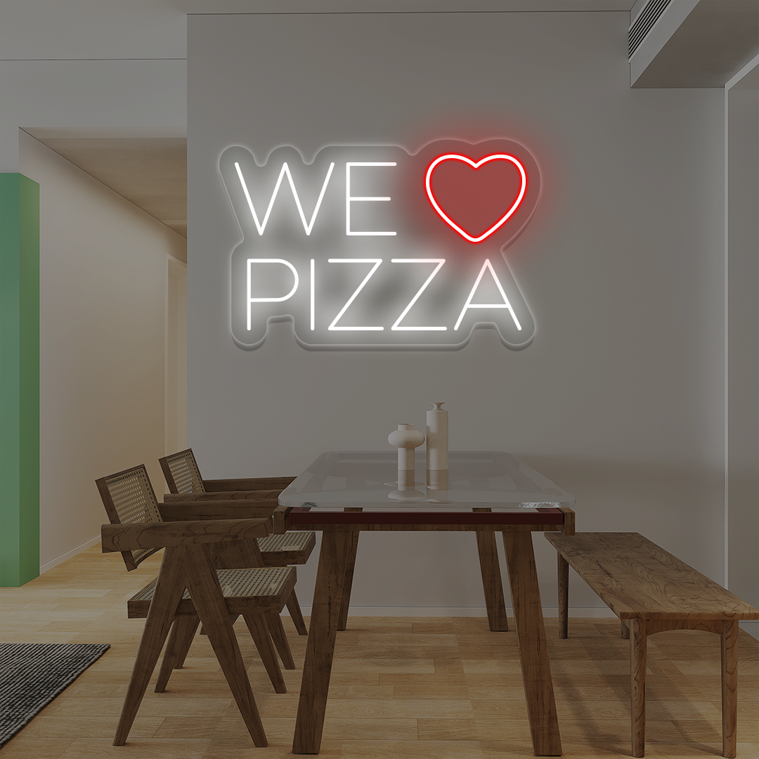 We Love Pizza Neon Sign image 0