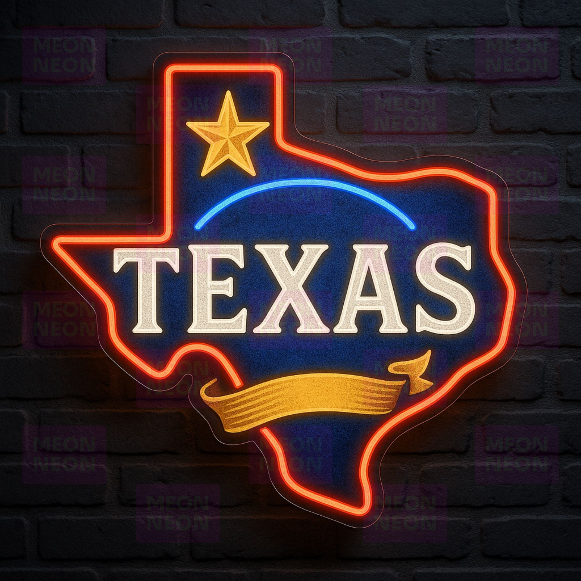 Texas Roadhouse Vintage Diner Style Neon Sign