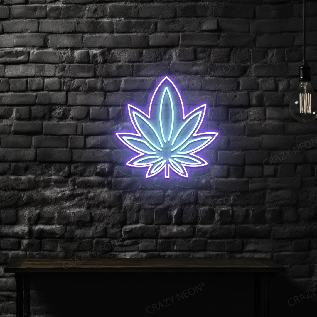 Trippy Weed Neon Sign image 0