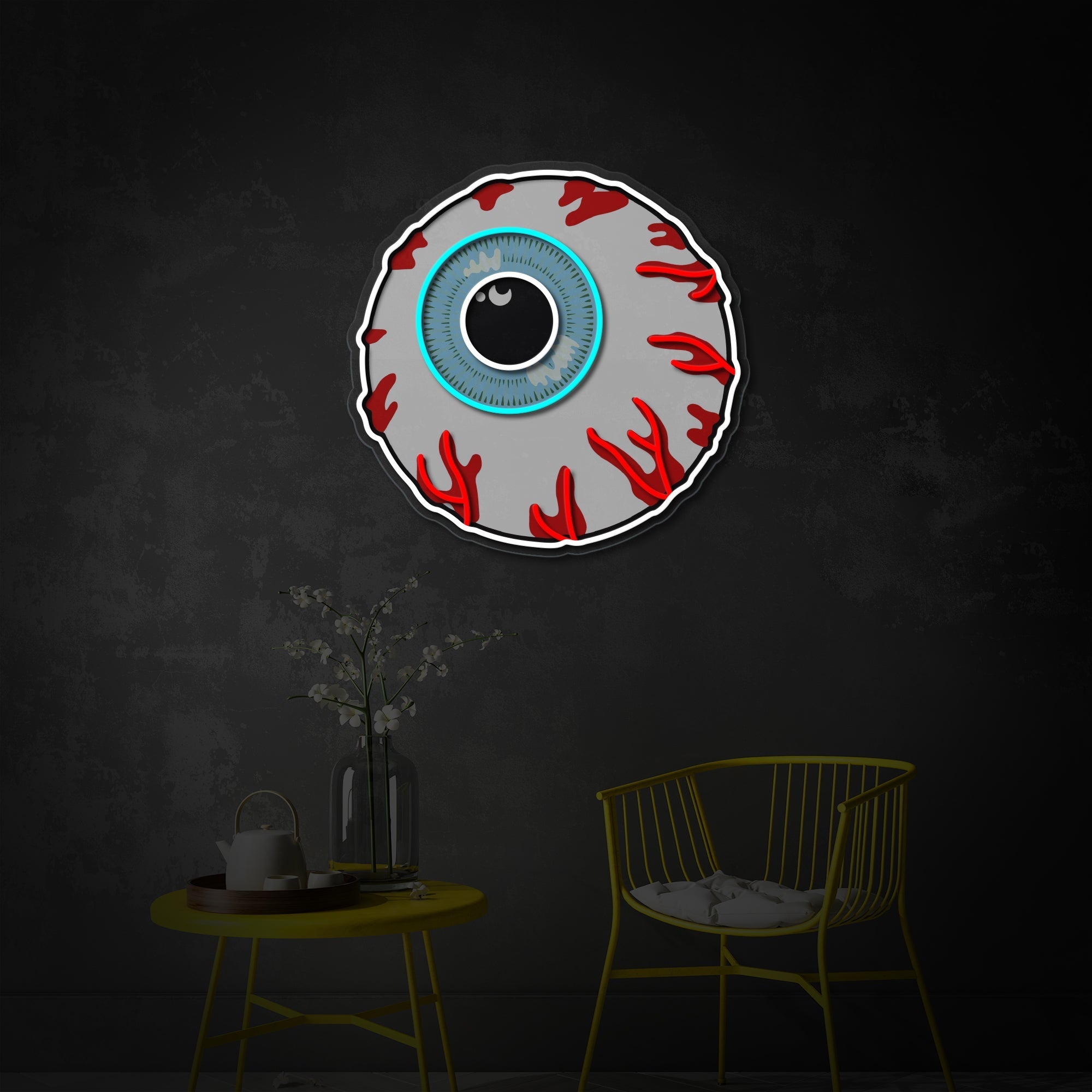 Zombie Eye LED Neon Sign | Horror Pop Art