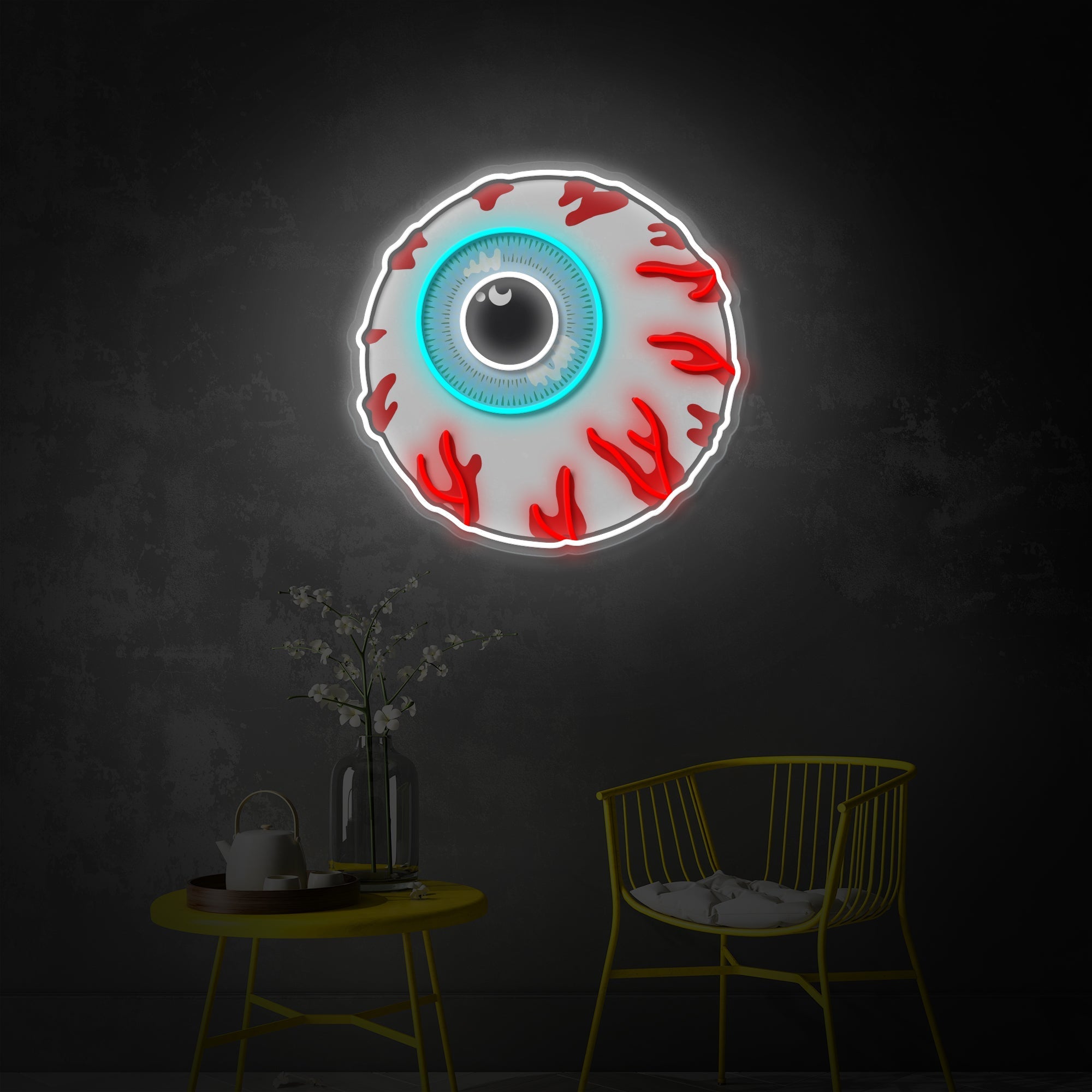 Zombie Eye LED Neon Sign | Horror Pop Art