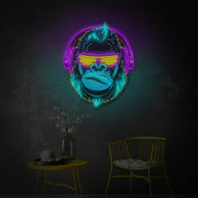 Cyberpunk Monkey LED Neon Sign | Gaming Wall Art