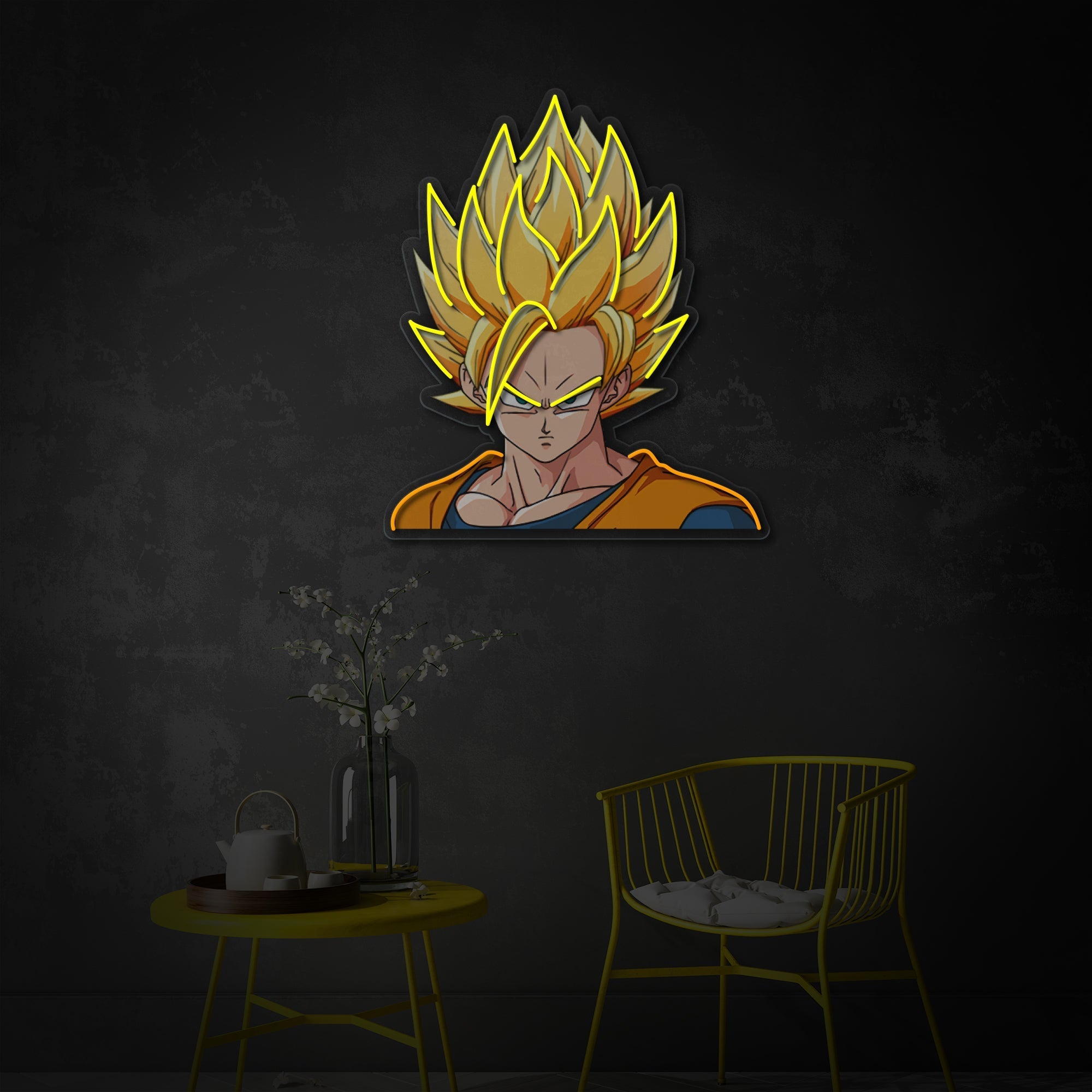 Goku LED Neon Sign | Anime Wall Decor