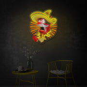 Mexican Chili Character LED Neon Sign | Restaurant Decor