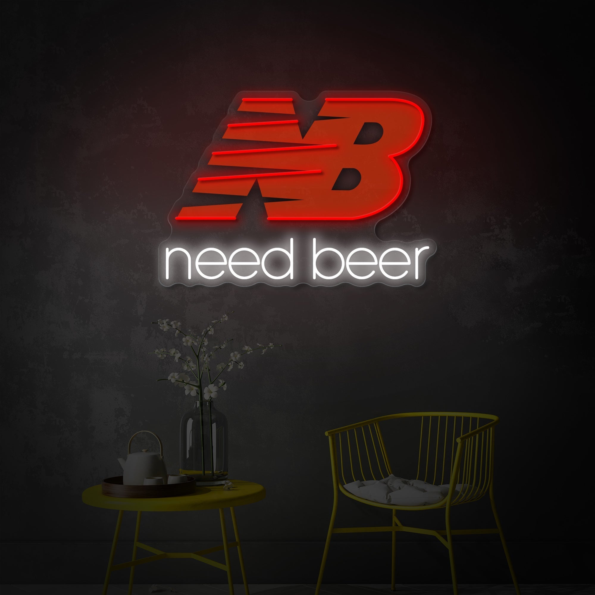 Need Beer LED Neon Sign | Bar Wall Decor