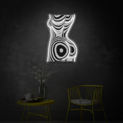 Zebra Woman LED Neon Sign | Fashion Wall Art