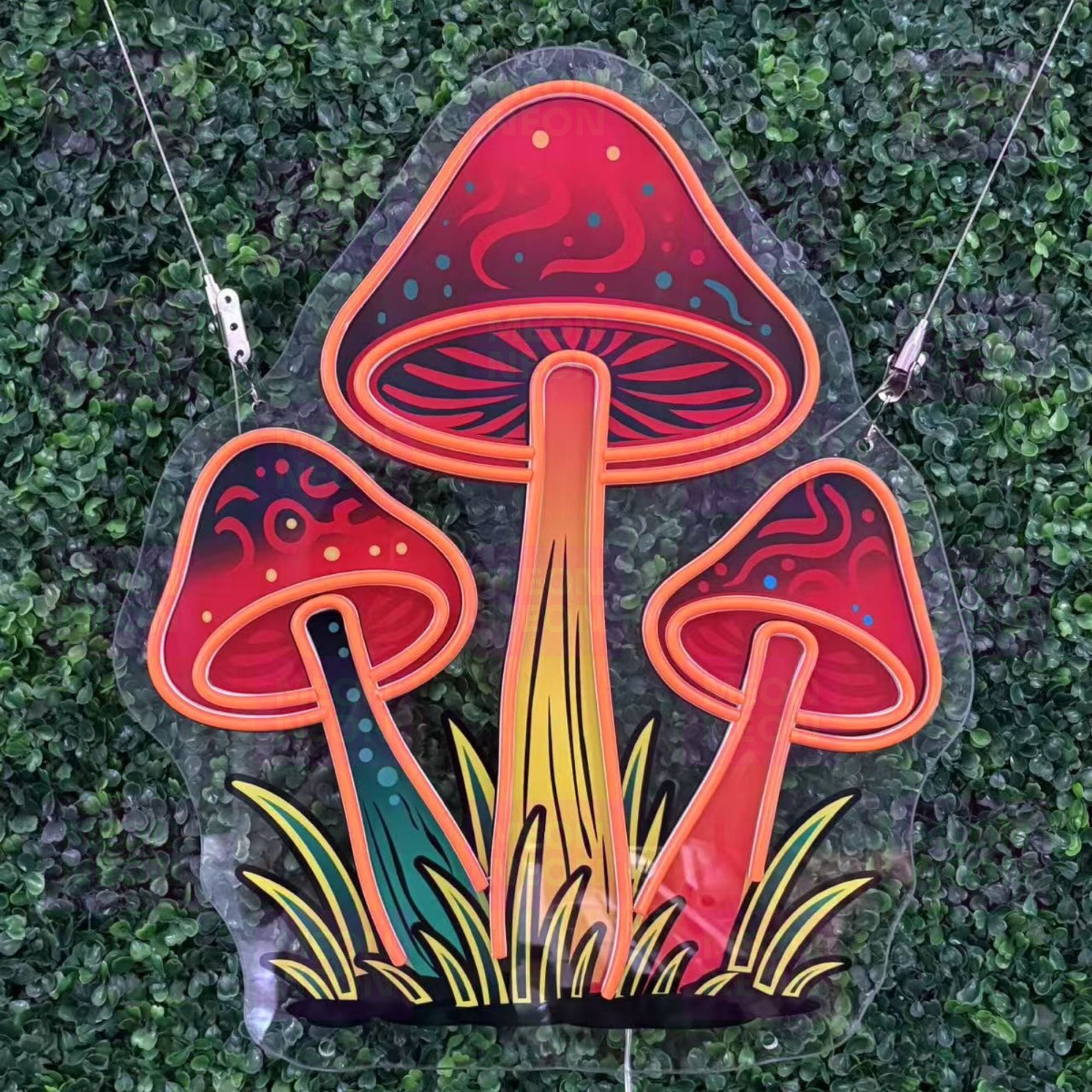 Cosmic Mushroom Garden LED Neon Sign