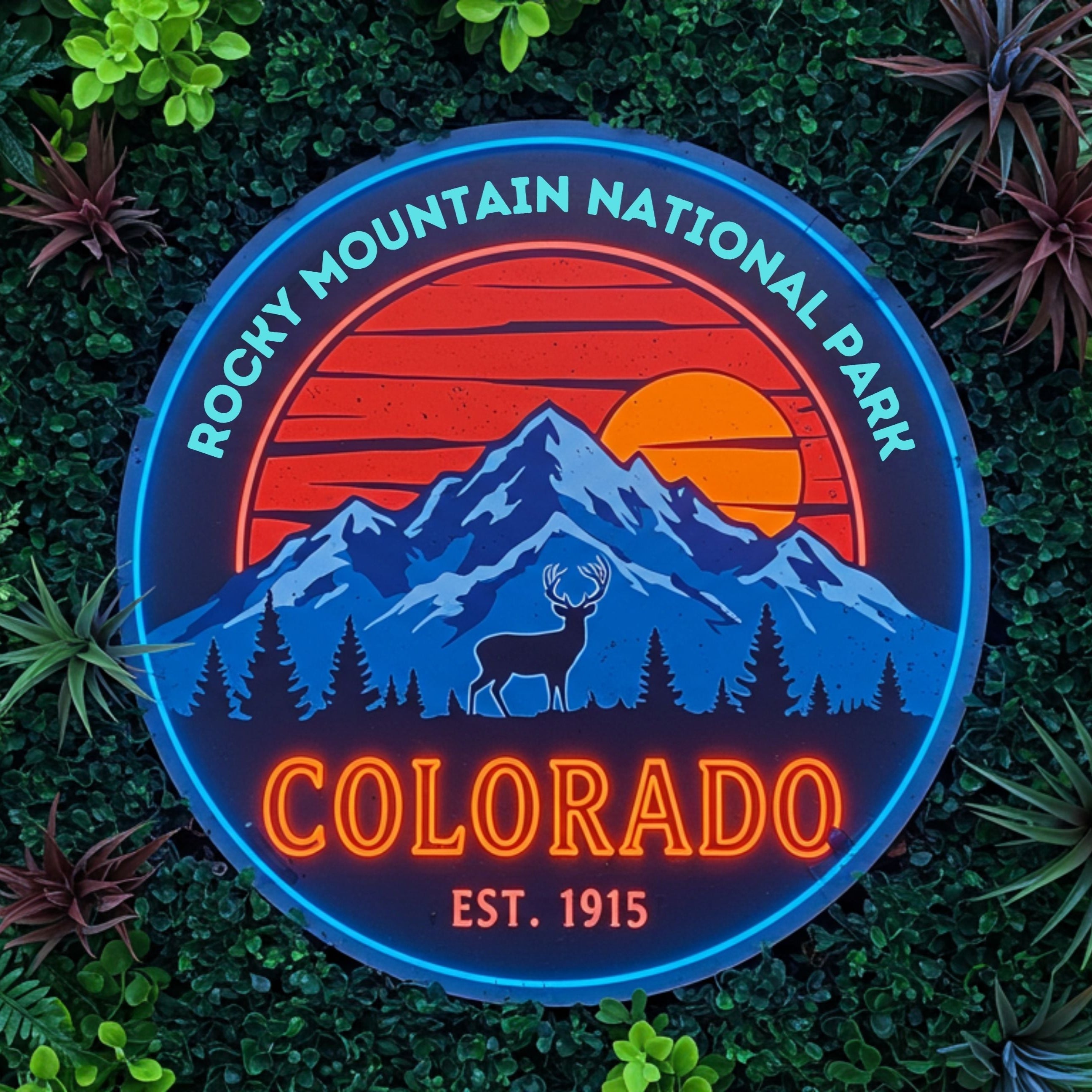 Rocky Mountain National Park LED Neon Sign