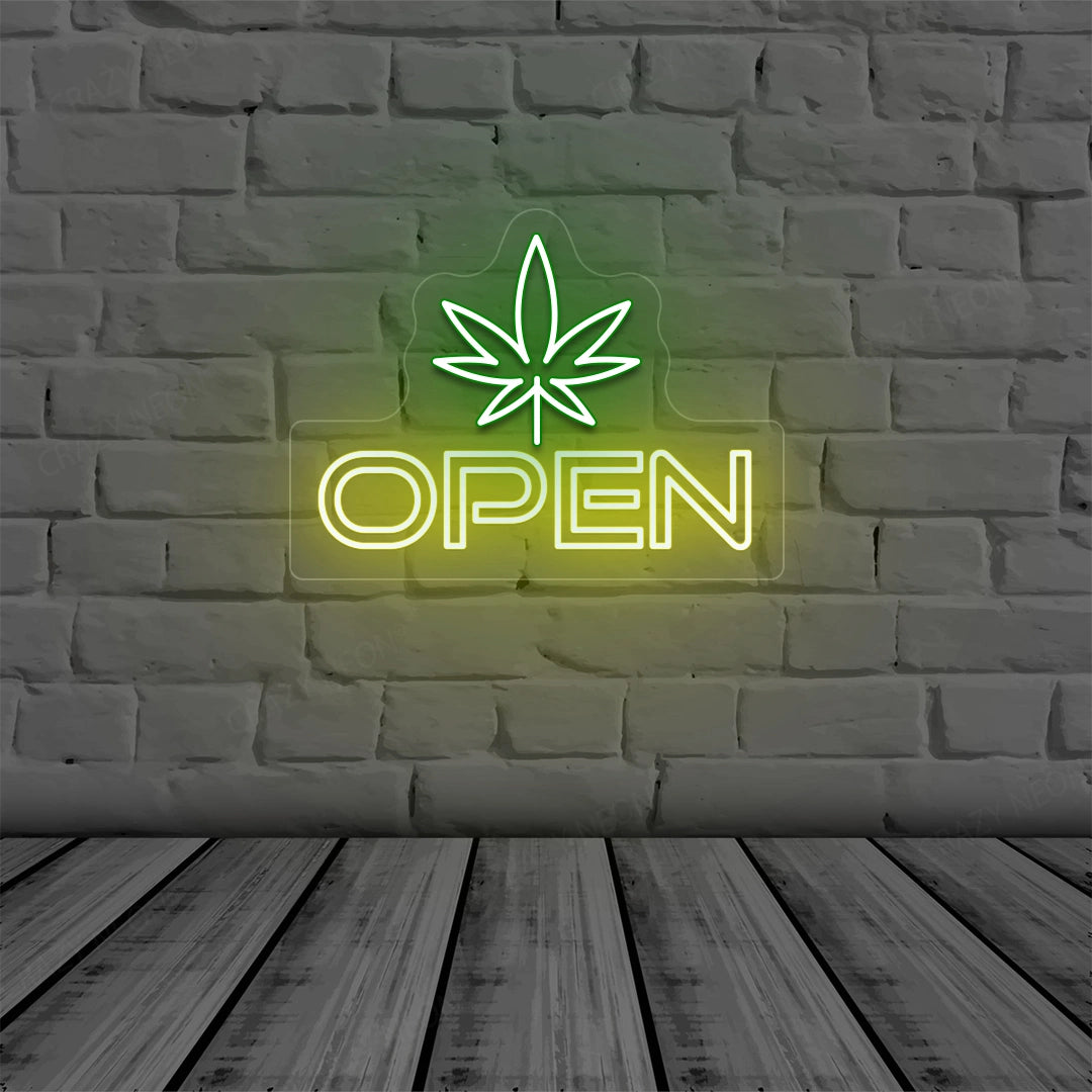 Weed Open Sign image 0