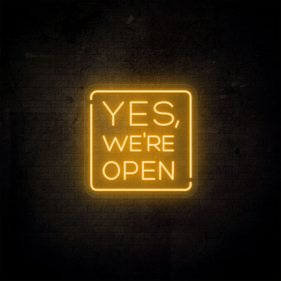 Yes, We're Open Neon Sign image 1