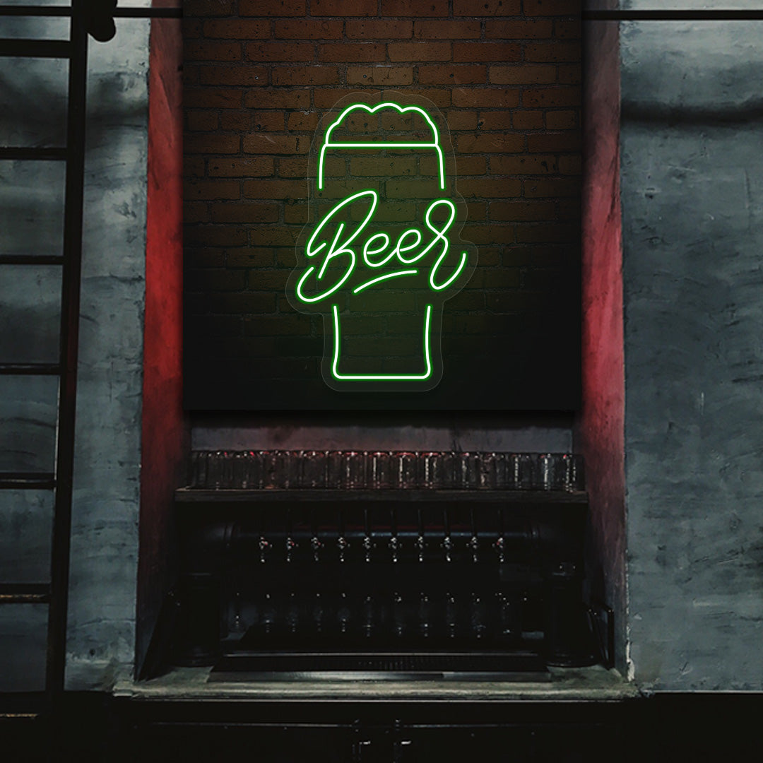 Beer Glass Neon Sign image 1