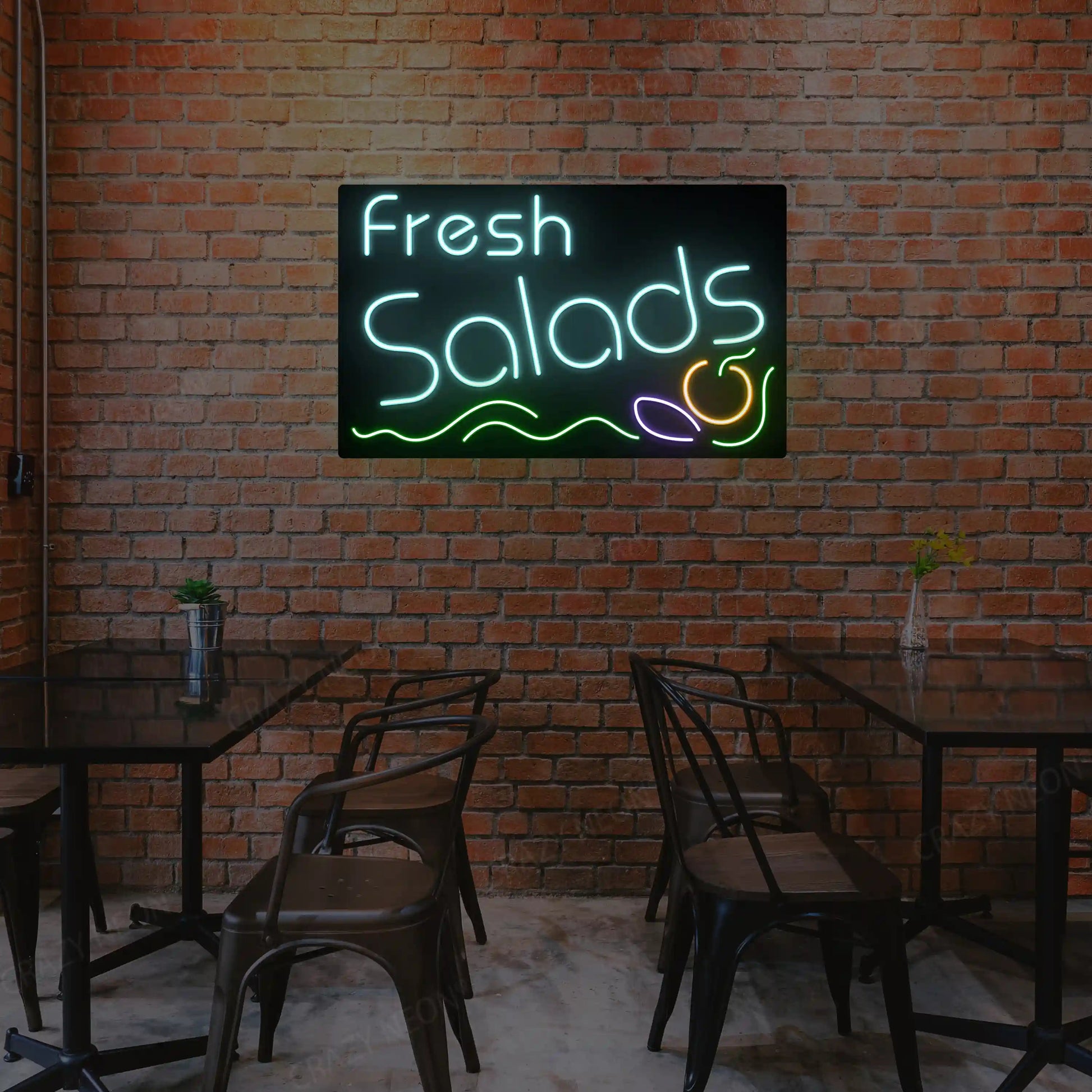 Fresh Salad Multicolor Neon Sign image 1