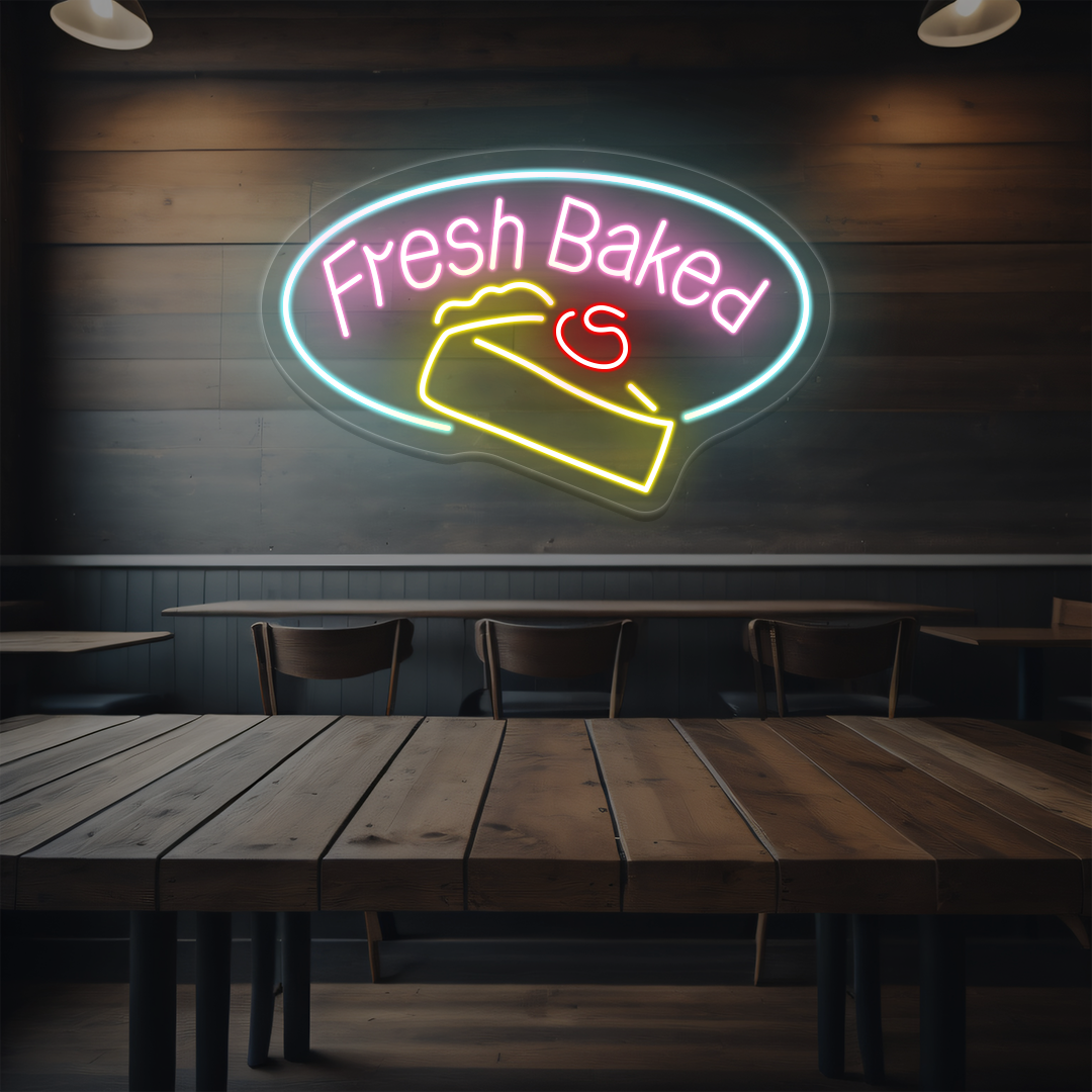 Fresh Baked Cake Neon Sign image 0