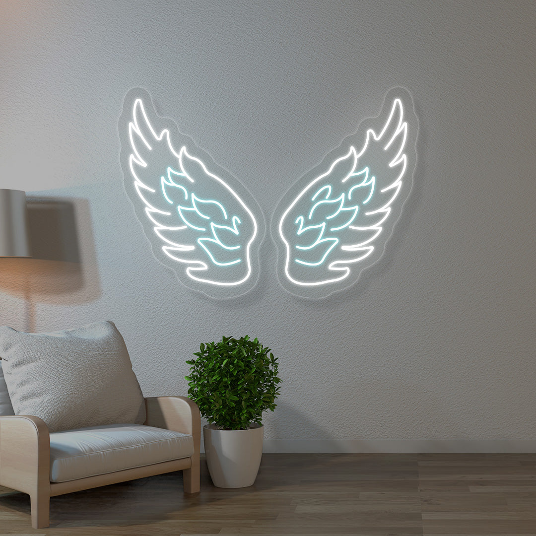 Angel Wings Multicolor Neon Sign image 7