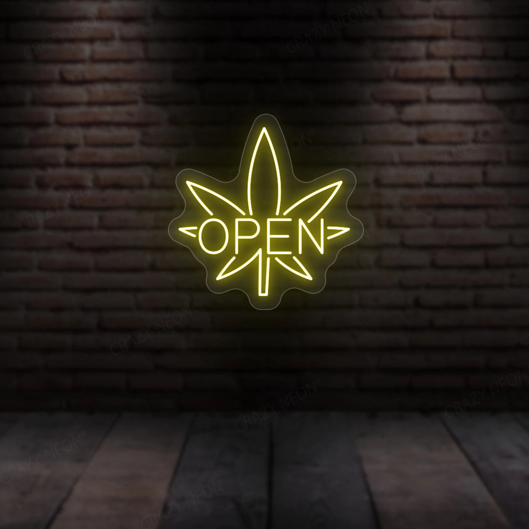 Weed Open Neon Sign image 0